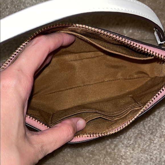 Mini Coach Logo Cherry Print Shoulder Bag W/ Matching Card Holder - Picture 4 of 5